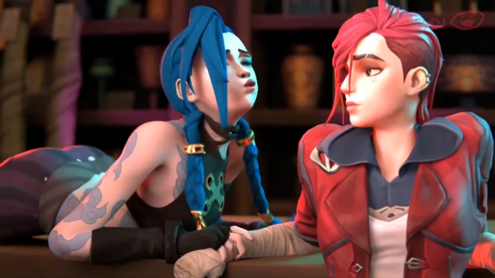 Animation Cute Lesbian Licking