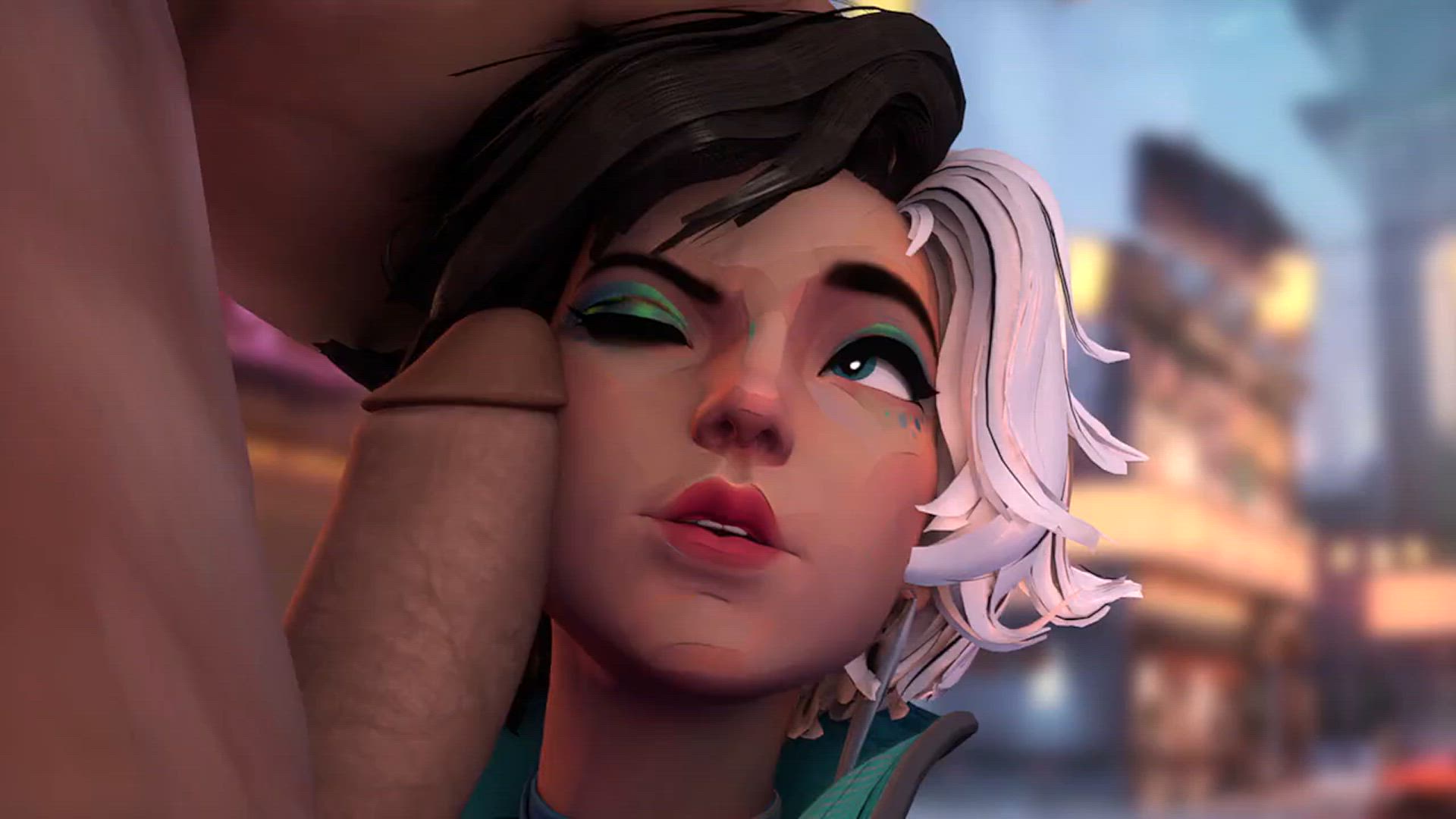 3D Animation Asian Cock