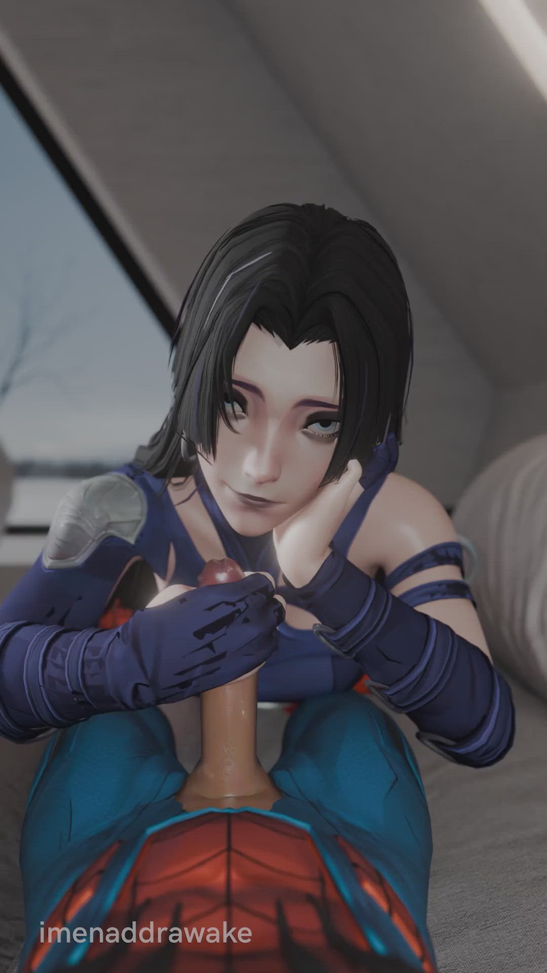 3D Animation Asian Eye Contact