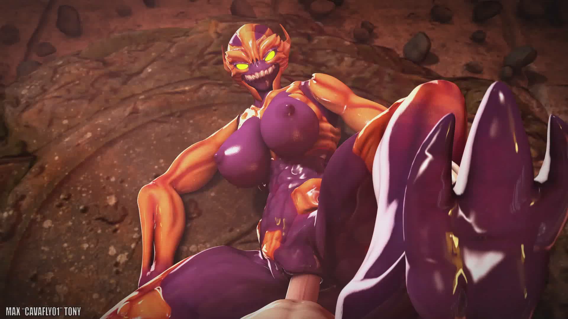 3D Animation Boobs Eye Contact