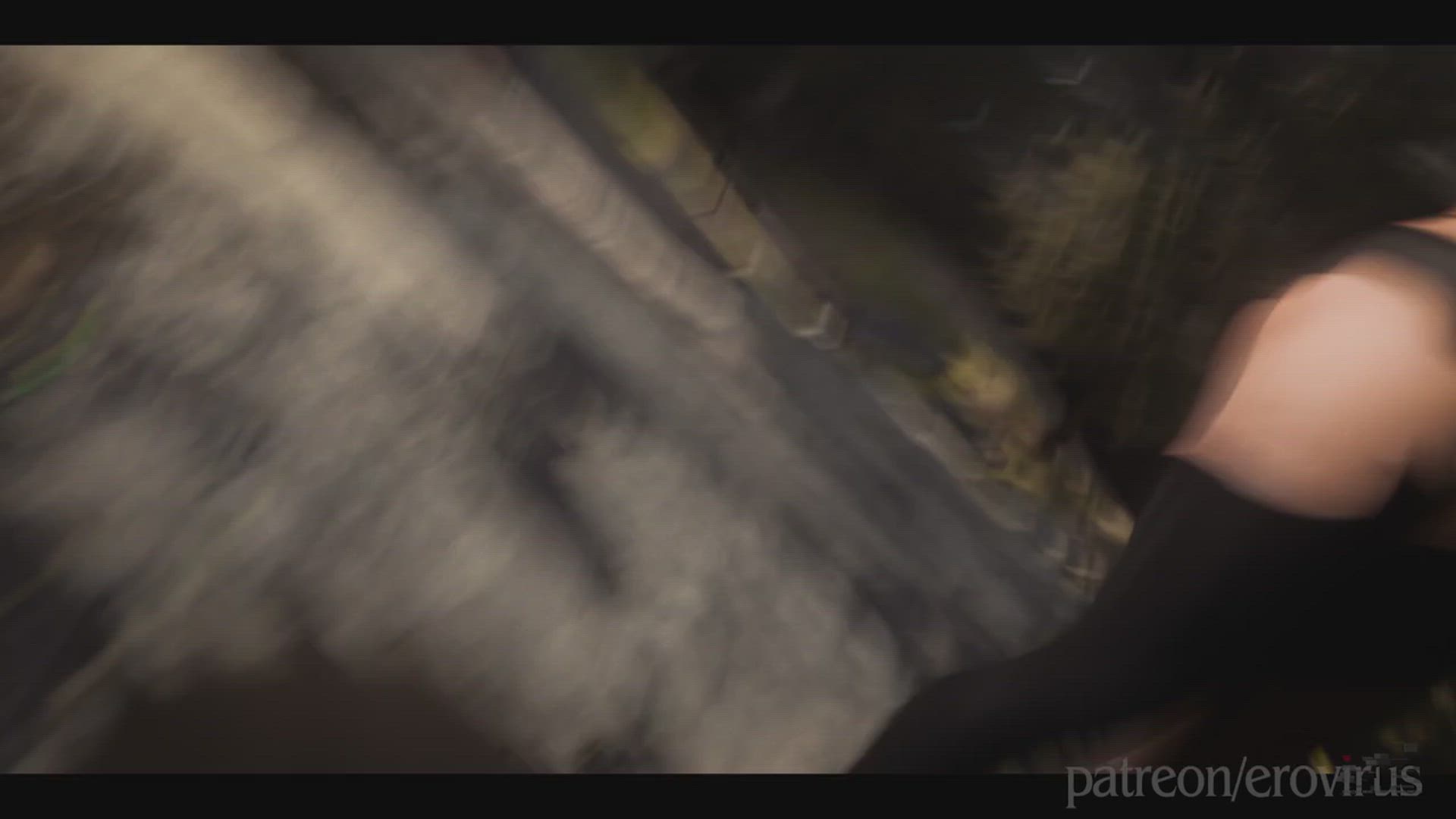 3D Animation Clothed Cum