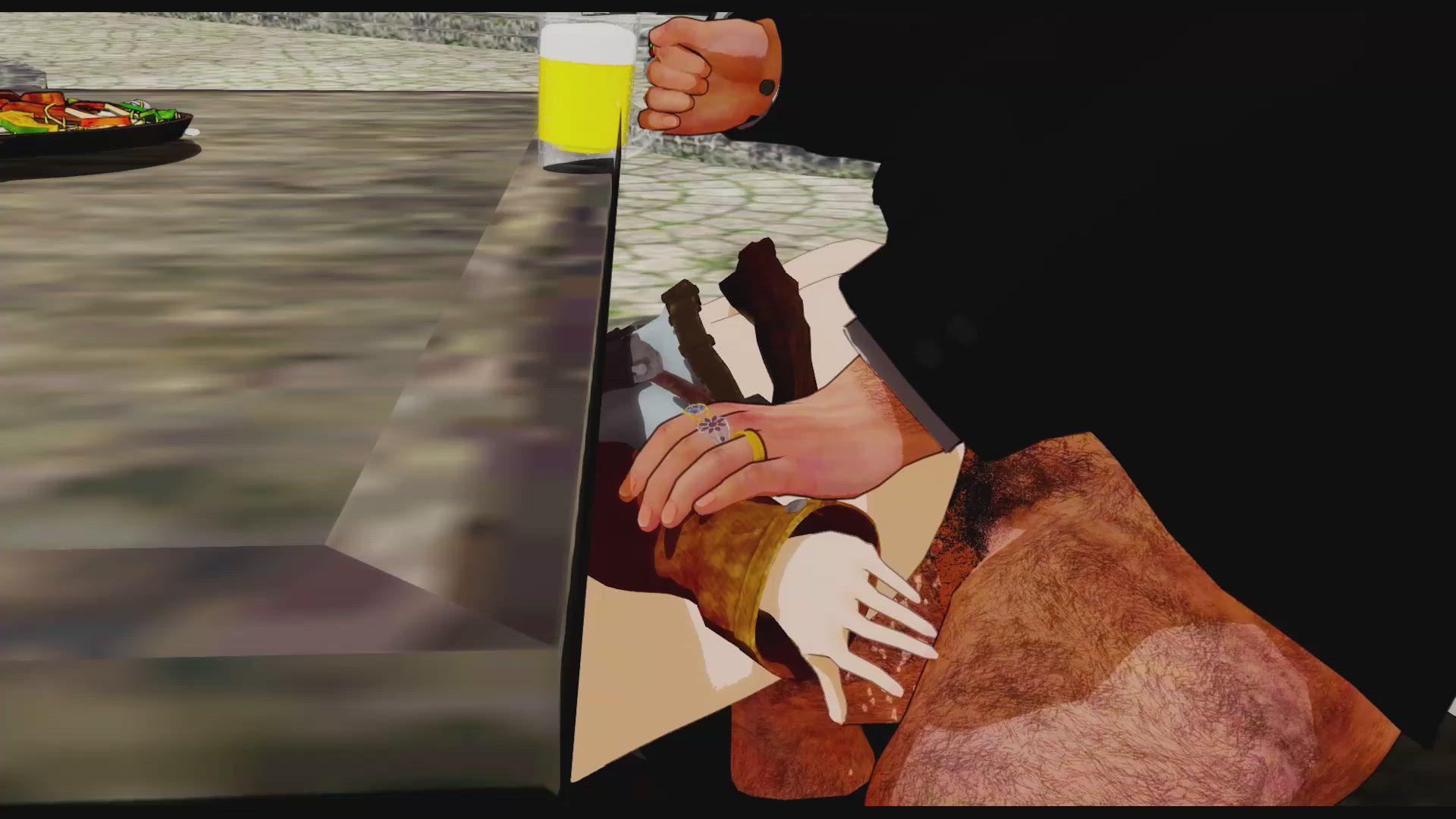 3D Animation Cheating Cum Swallow