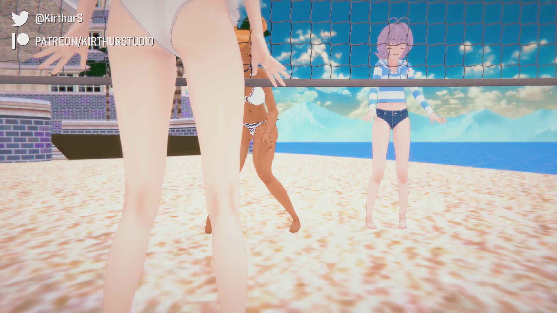 3D Animation Anime Beach