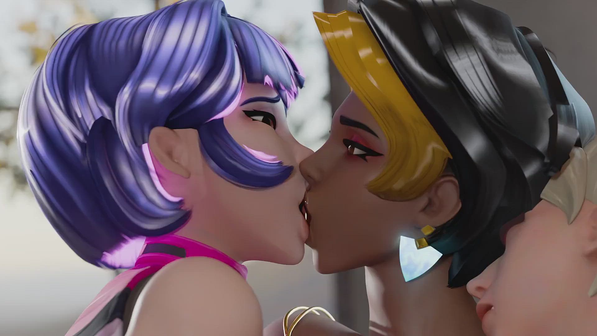 Animation Kiss Kissing Overwatch