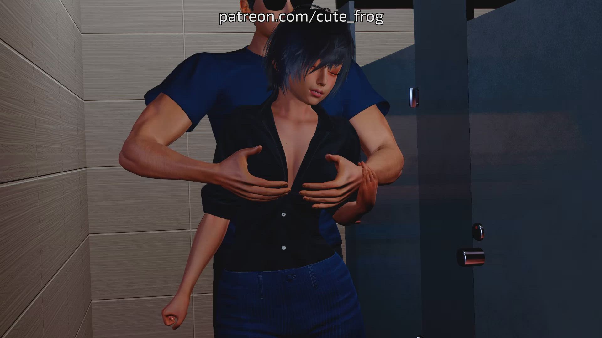 3D Adult Game Animation Groping