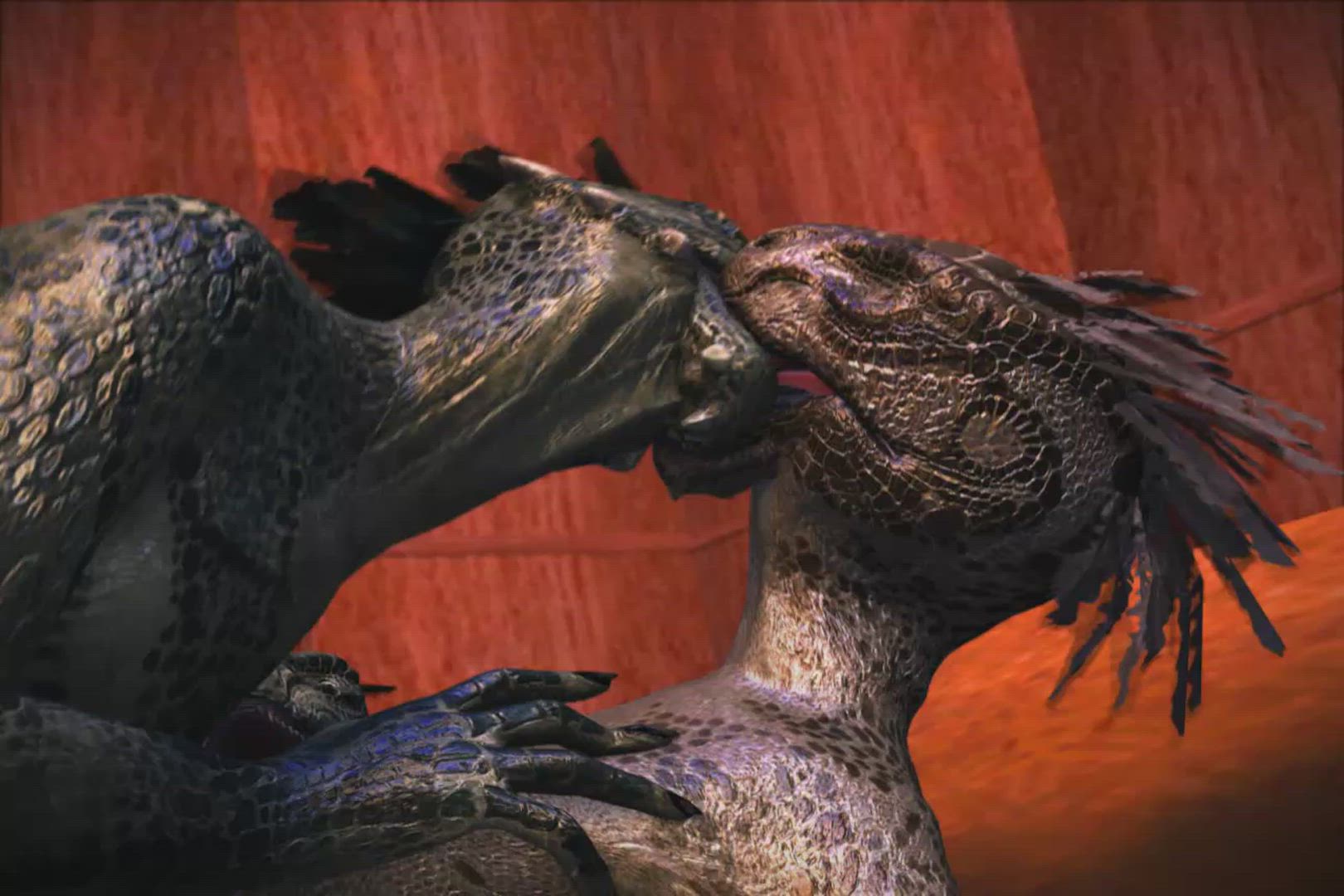 3D Animation Boobs Kissing