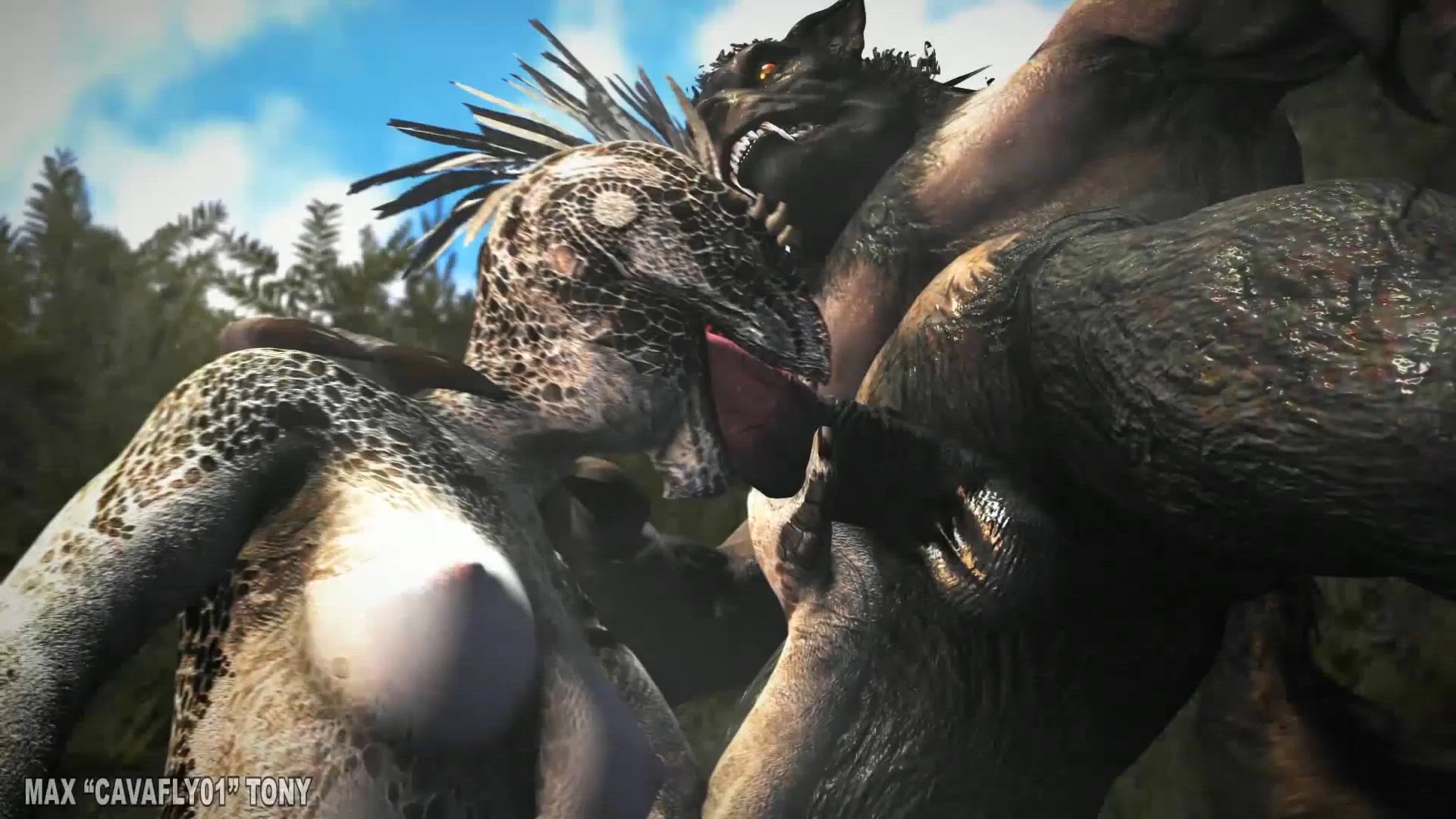 3D Animation Blowjob Lift and Carry