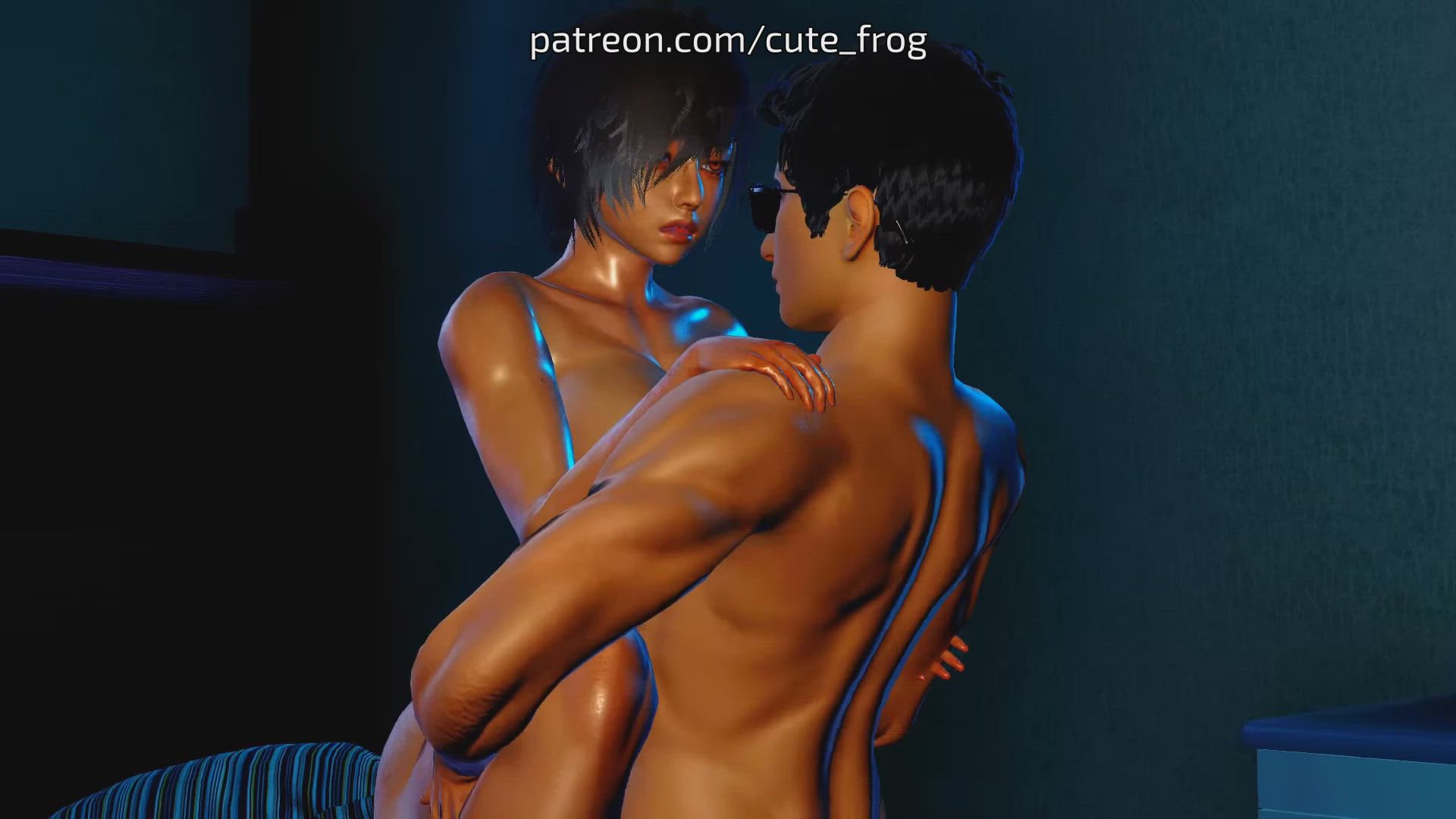 3D Adult Game Animation Cum In Mouth