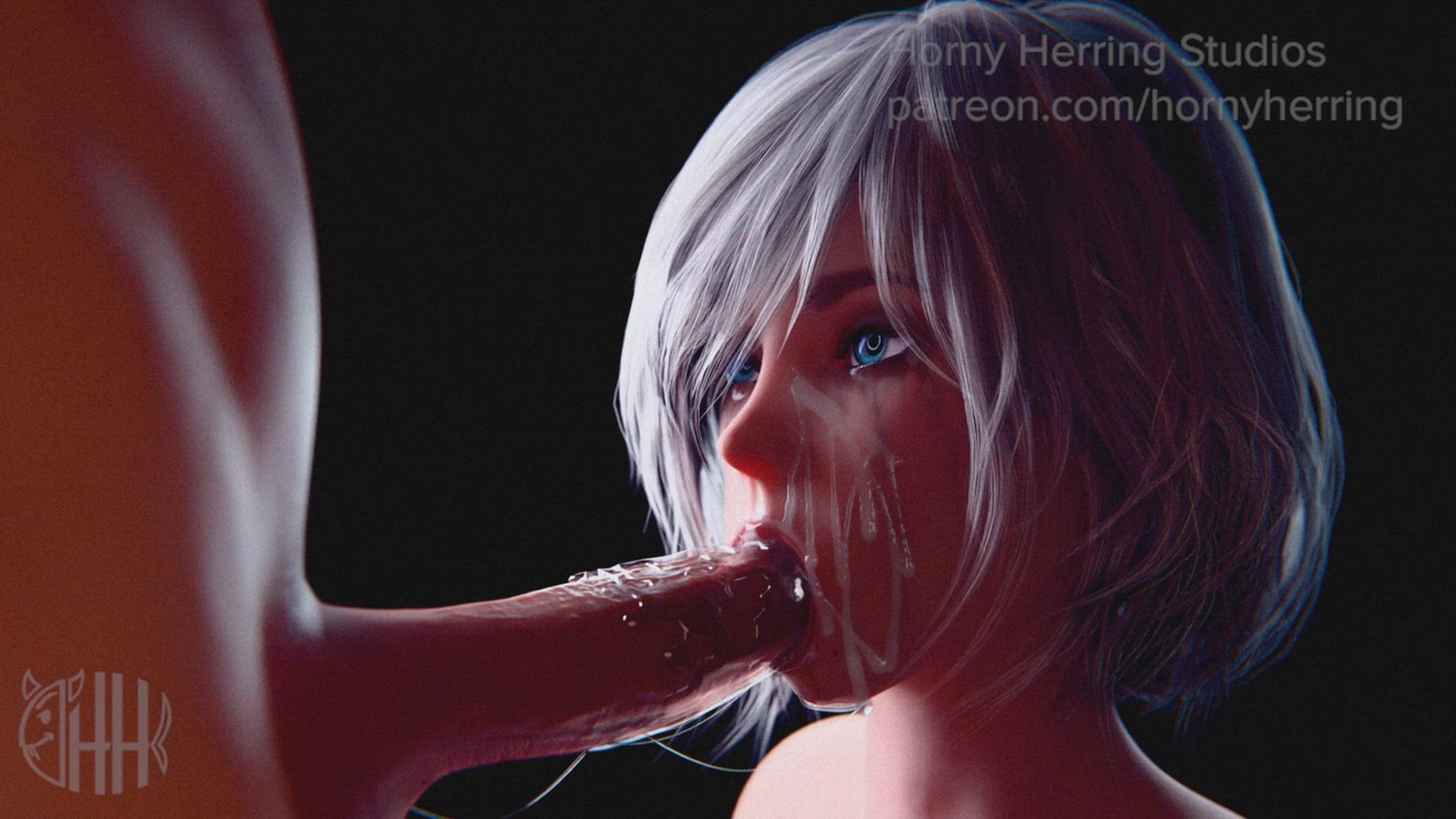 3D Animation Blowjob Fellatio