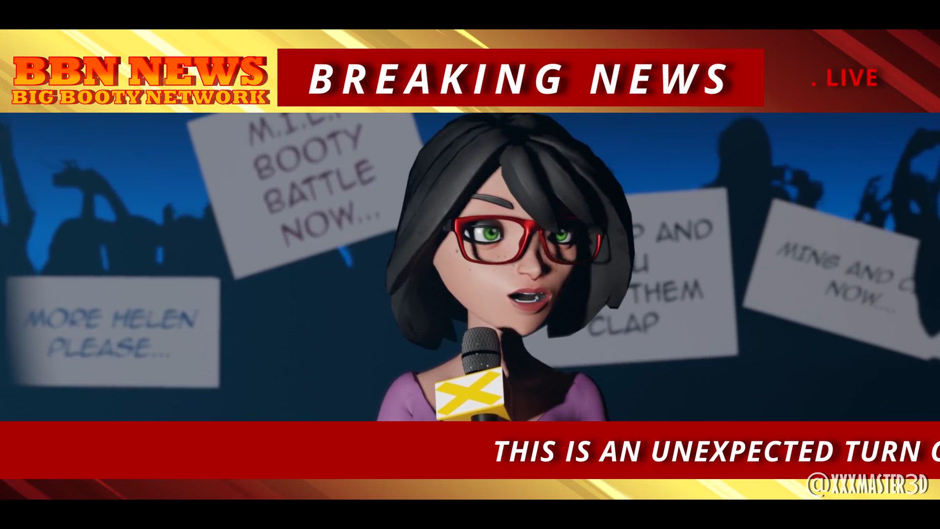 3D Animation Ass Ass Clapping