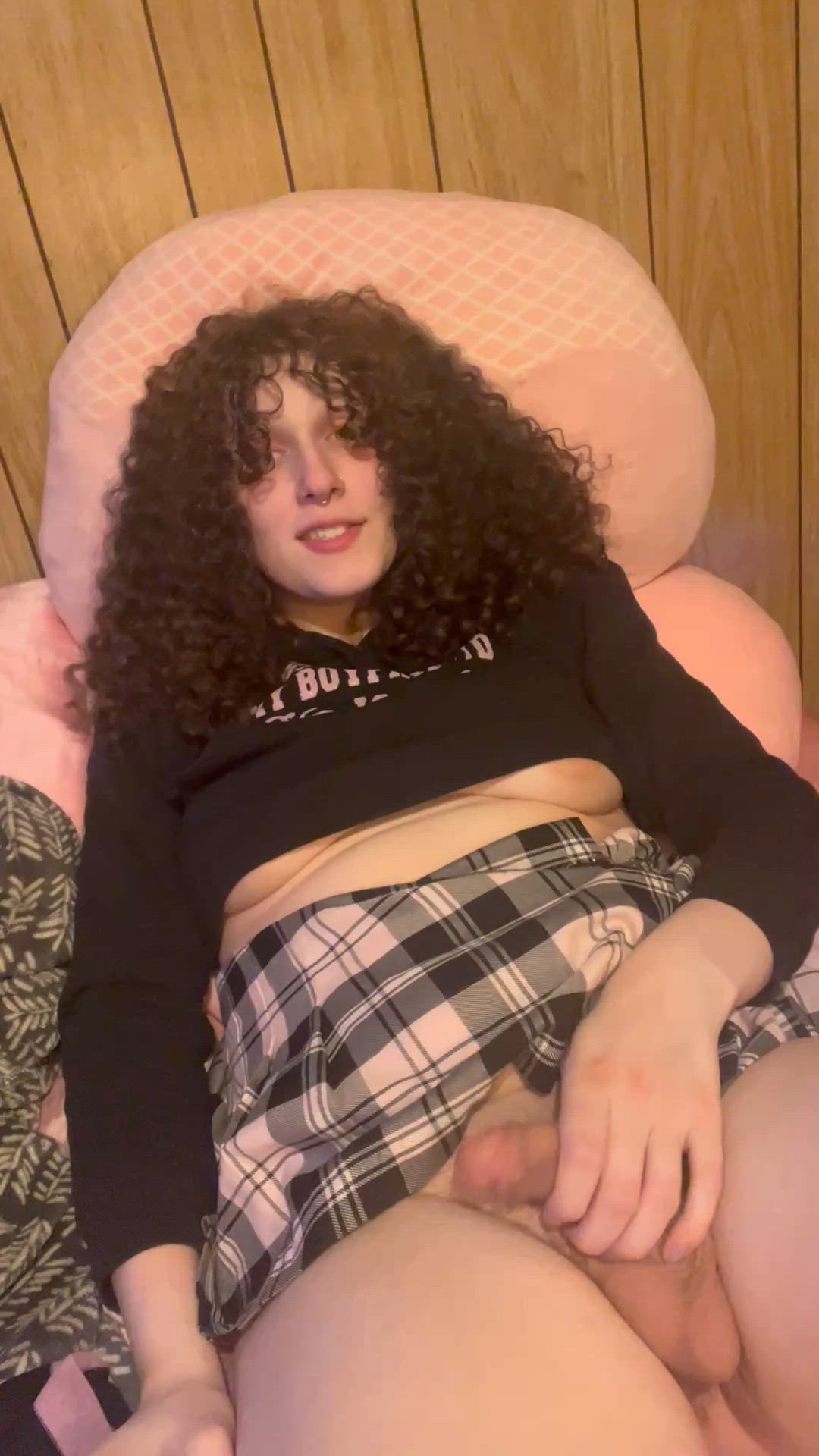 Amateur Big Dick Femboy Masturbating