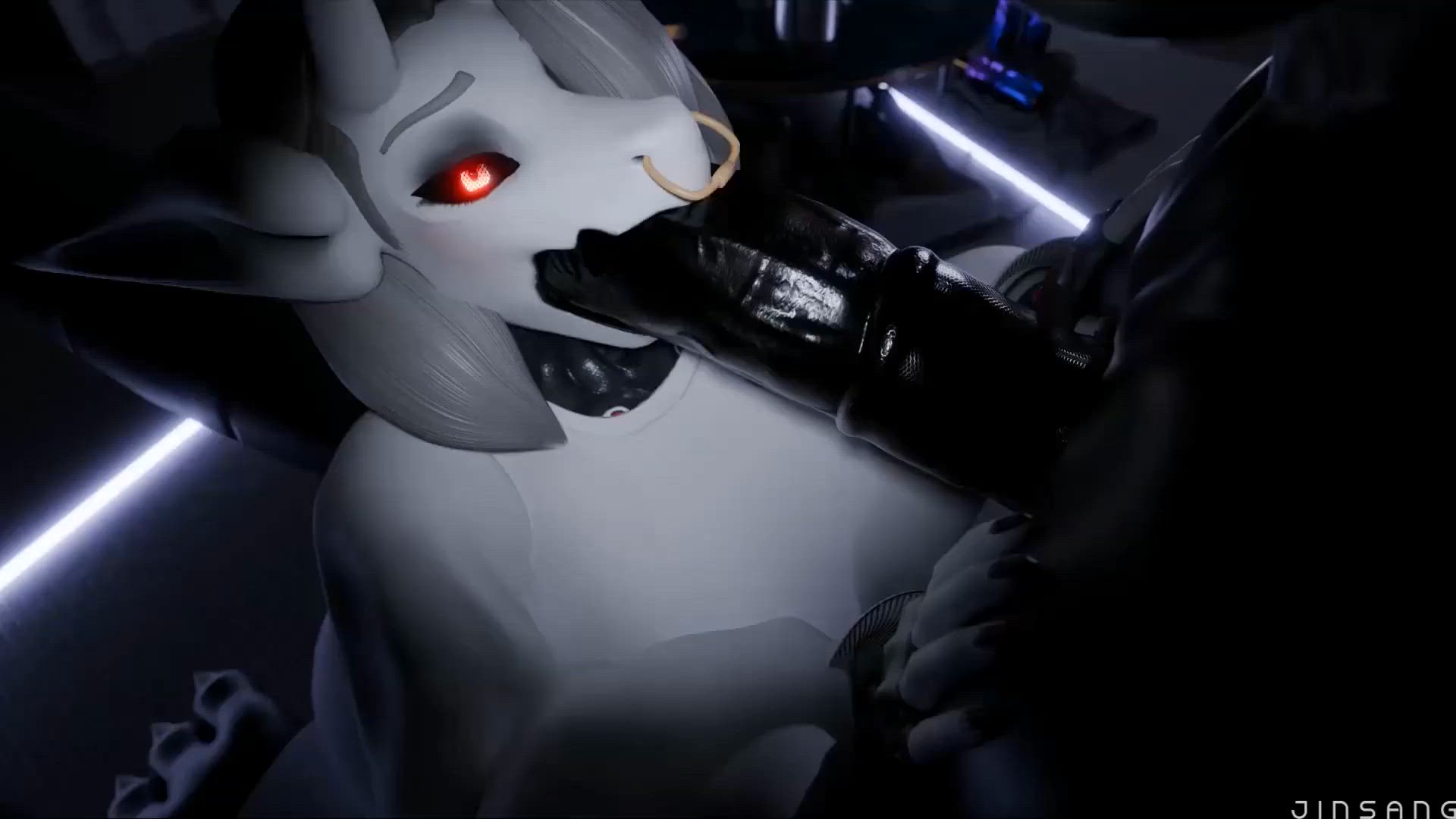 3D Balls Deep Big Dick Blowjob