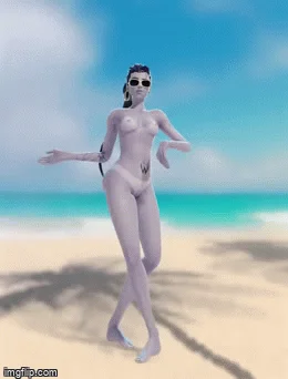 Widowmaker Dancing Nude(Soundchaser128)