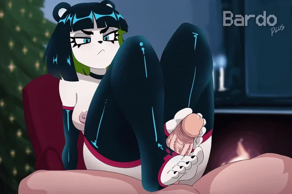 Dark Hentai Goddess Footjob #1