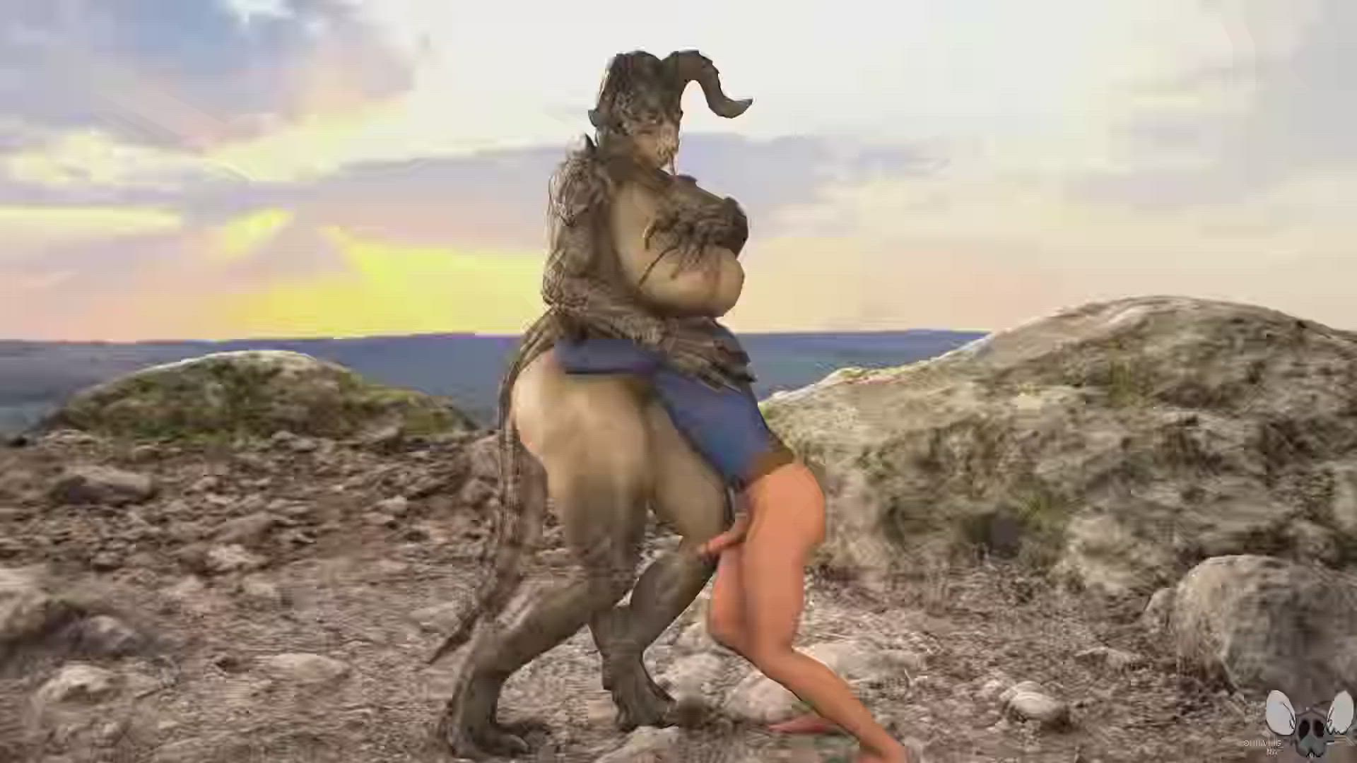 3D Animation Ballbusting Big Ass