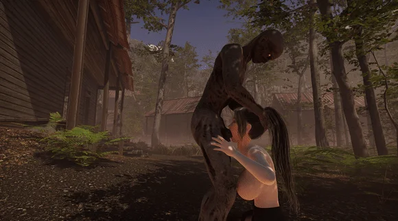 Slut Gets A Big Zombie