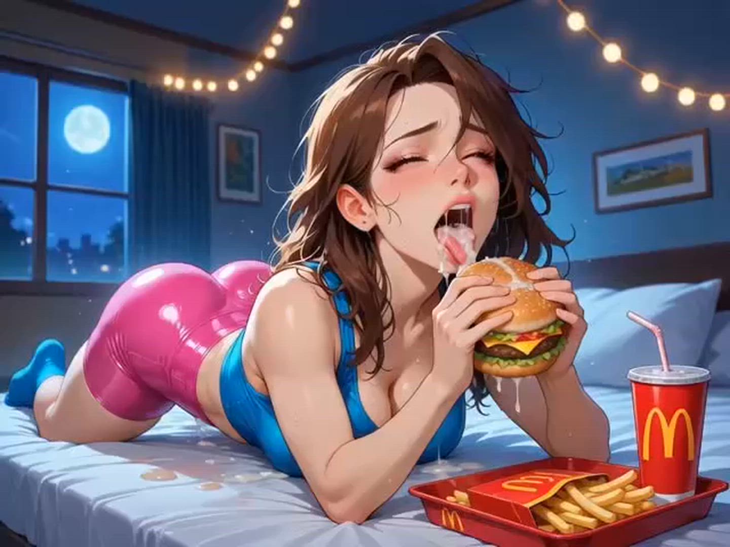 Ai Generated Back Arched Food Fetish Funny