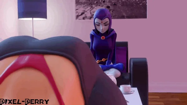 Raven Fingers Herself While Watching