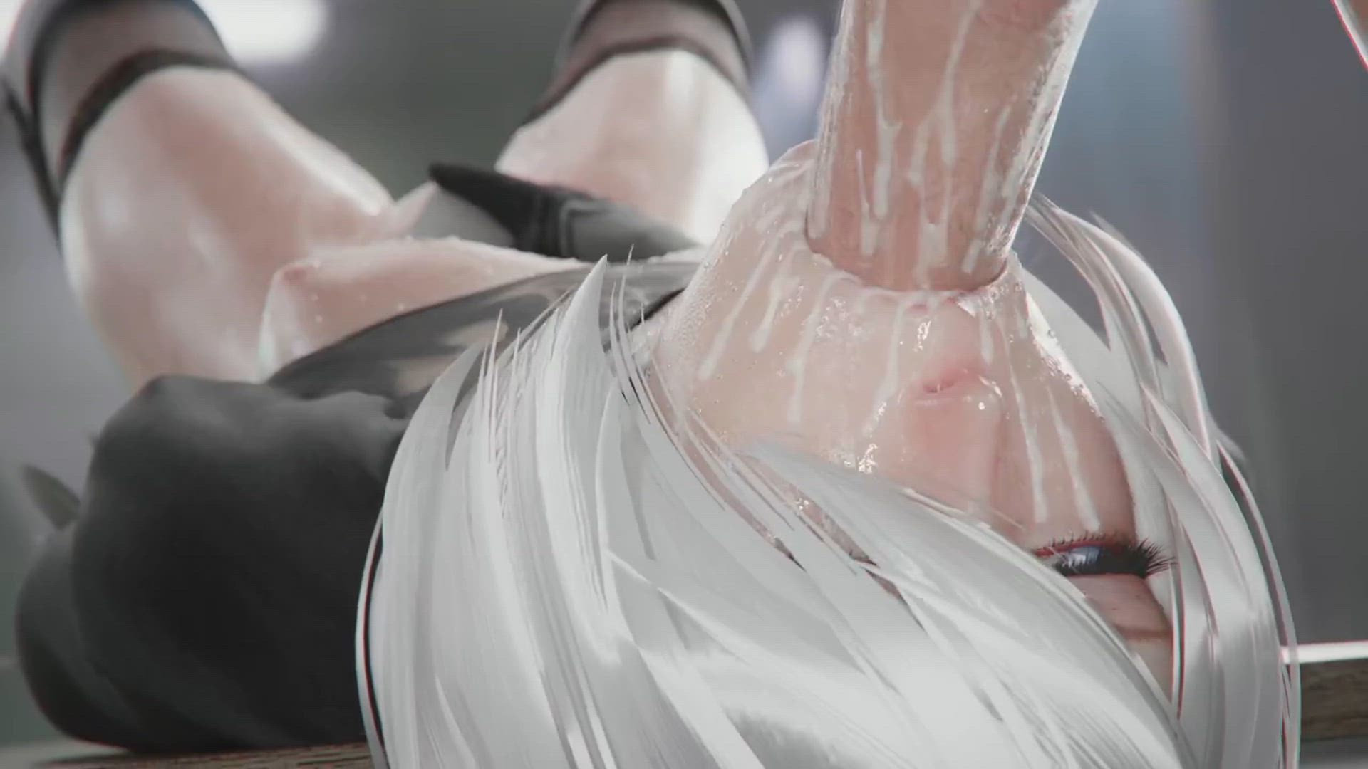 3D Animation Big Dick Cum In Mouth