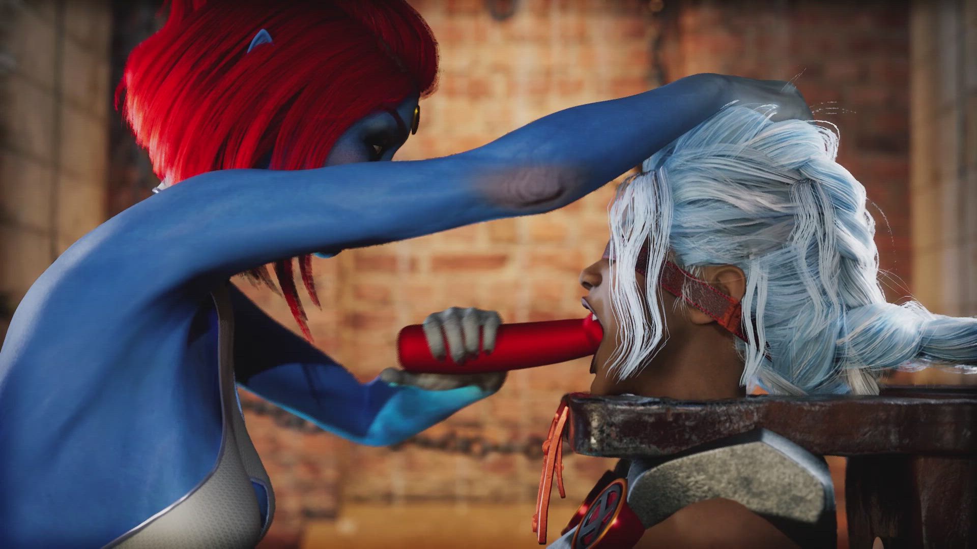 Blowjob Bondage Deepthroat Gag