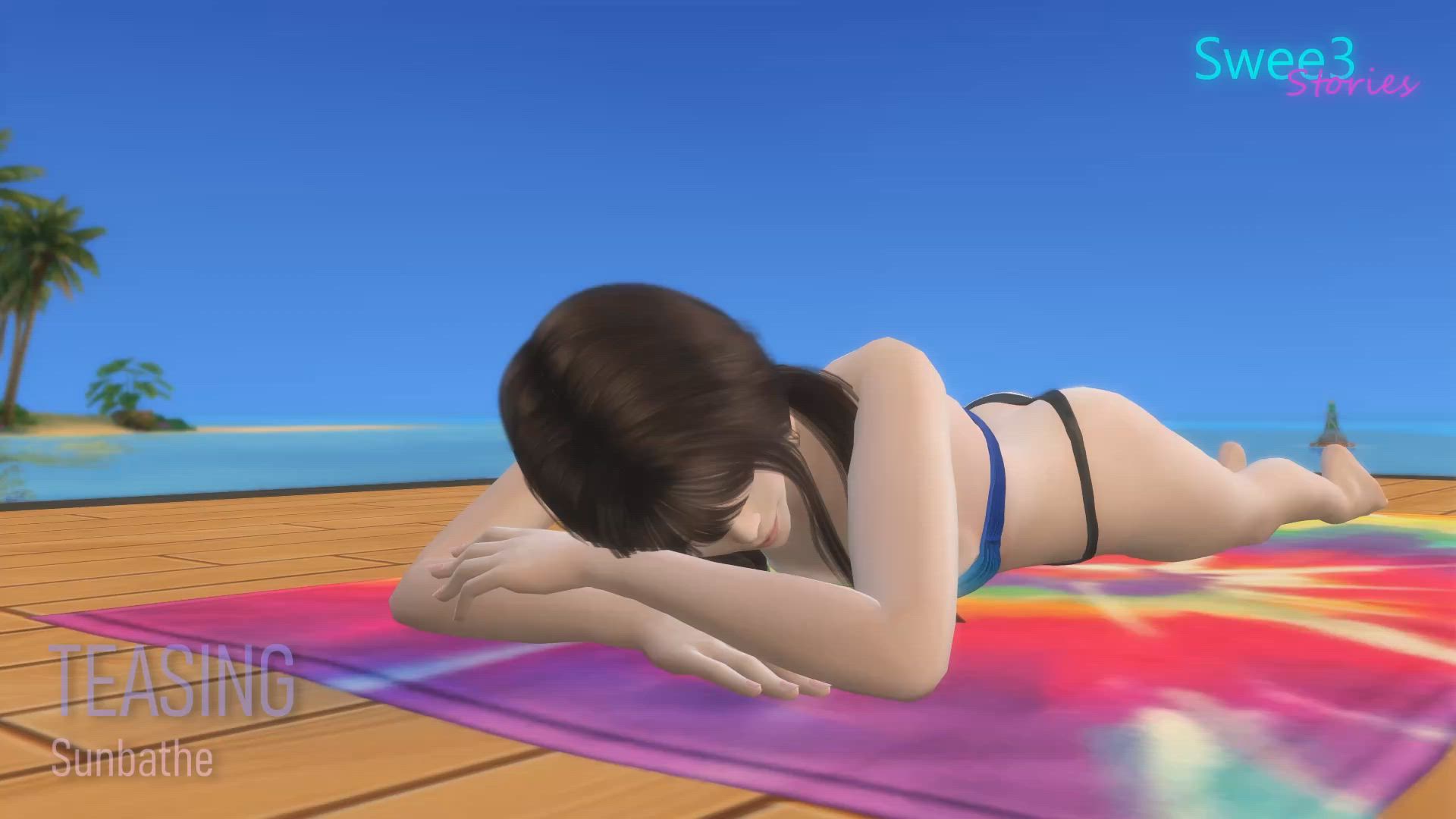 3D Animation Ass Beach