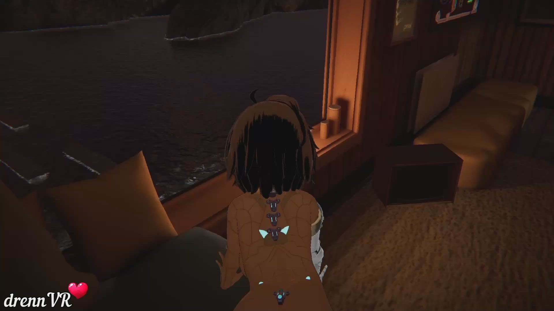 3D Anime Backshots Brunette