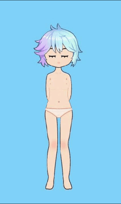 Blue Haired Futa Panties Burst