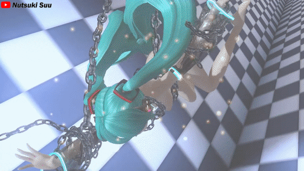 Nude Hatsune Miku Chains Black