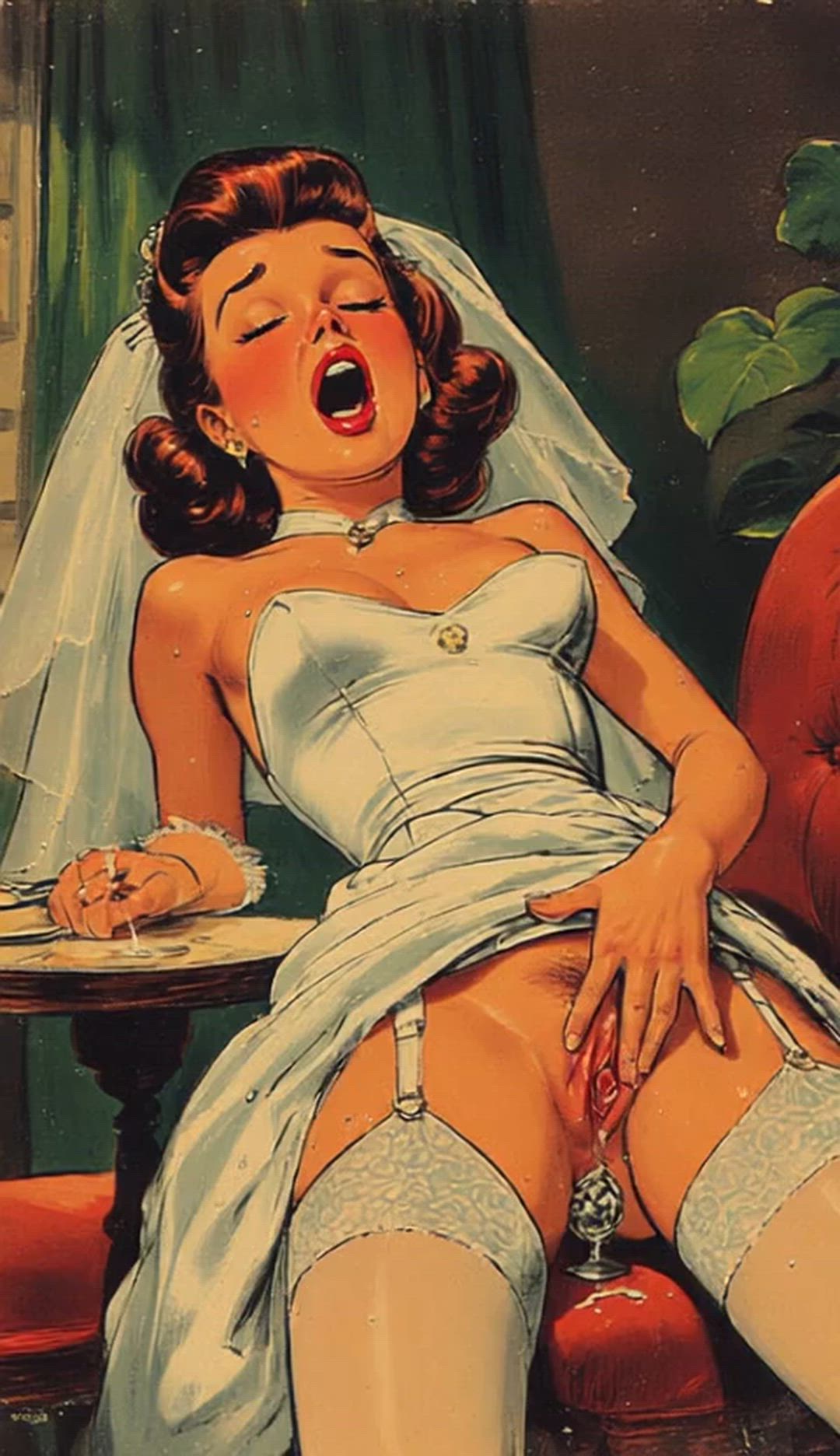 Ai Generated Animation Bride Butt Plug