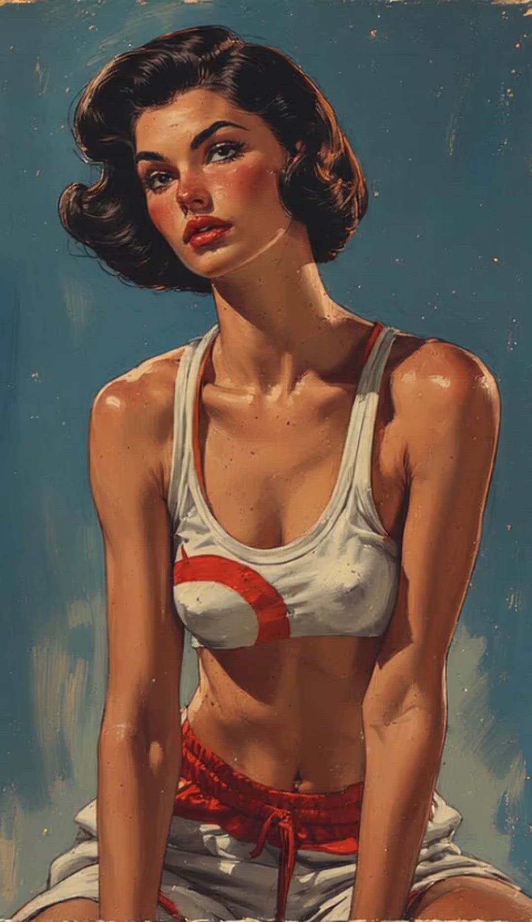 Ai Generated Athlete Athletic Flashing