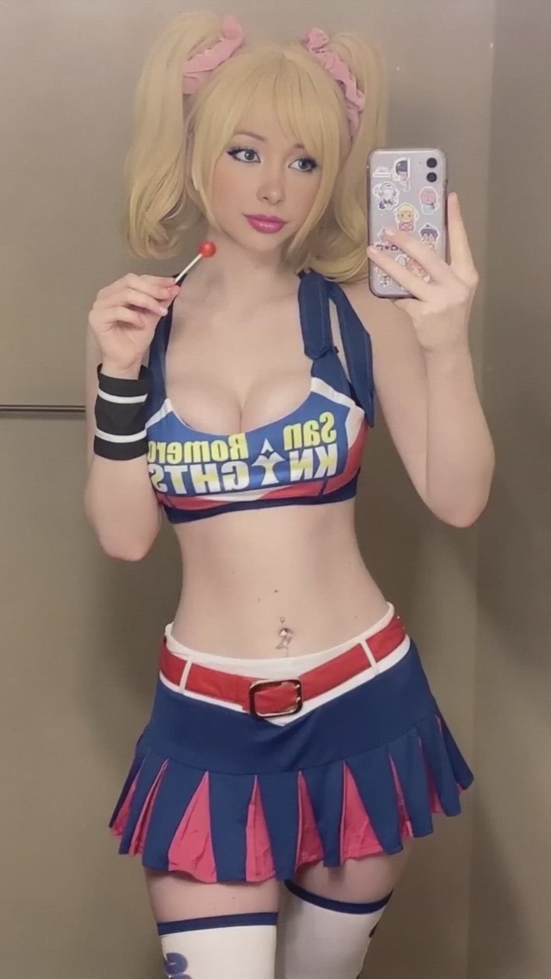 Ai Generated Blonde Cheerleader Creampie