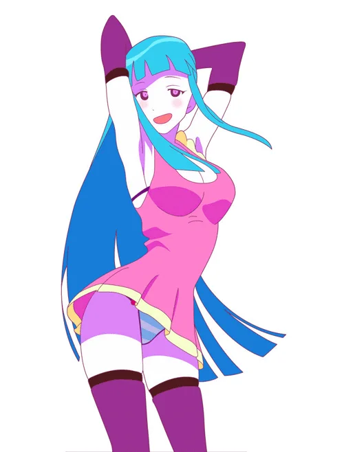 Cute Anime Teen Moving Her