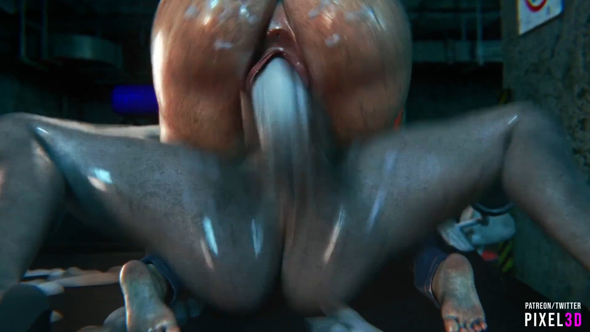 3D Animation Big Ass Breeding