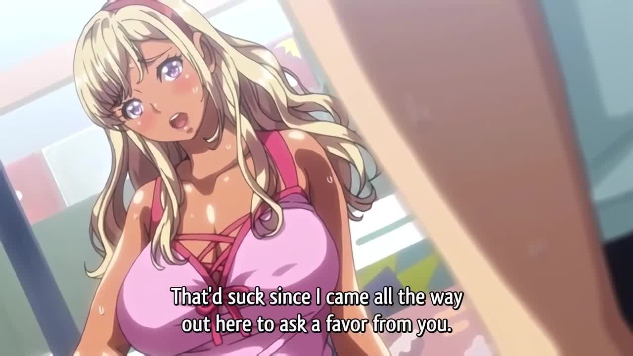 Hentai tanned girl blonde GYARU