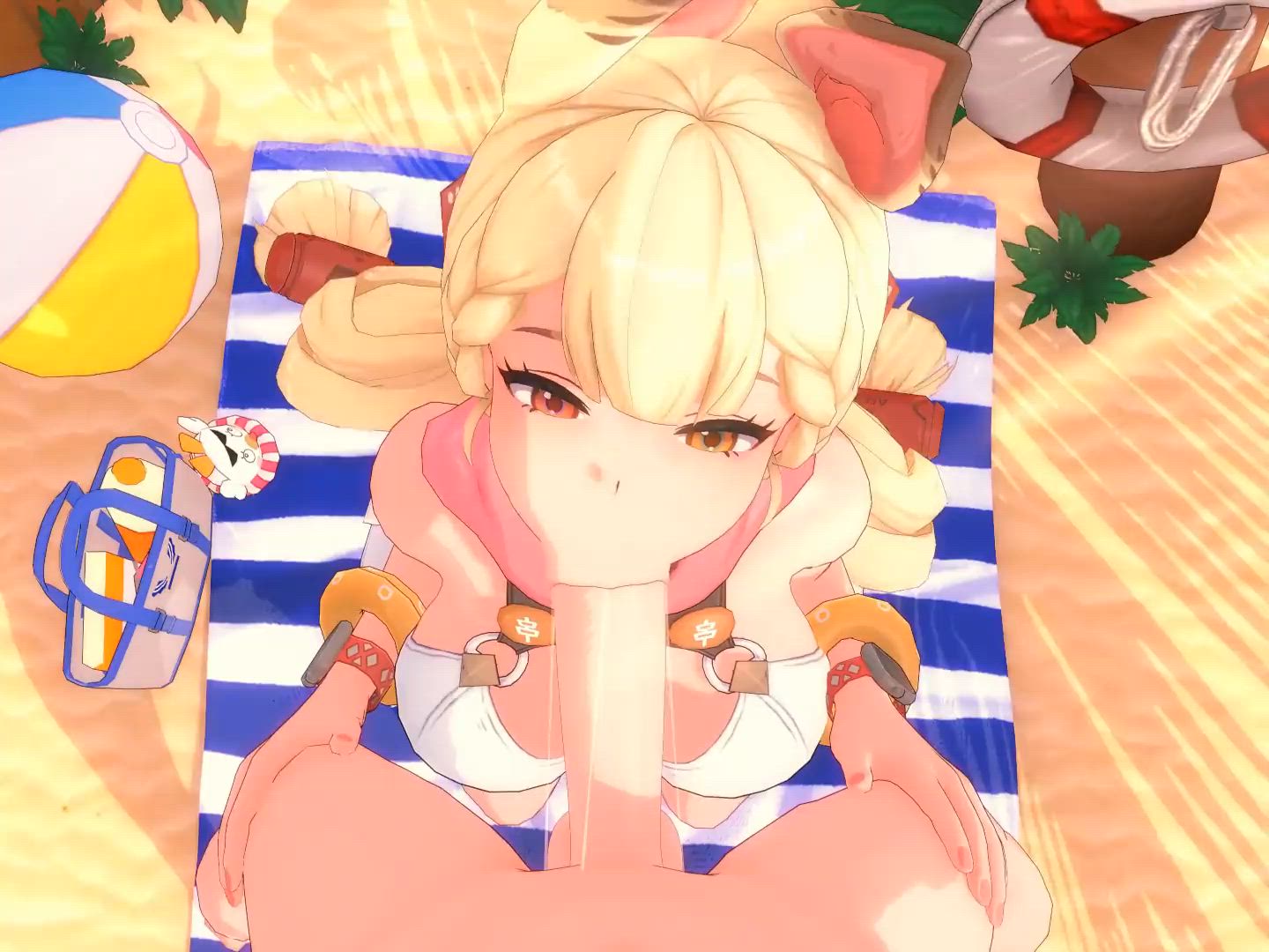 Blonde Blowjob Bunny Hentai