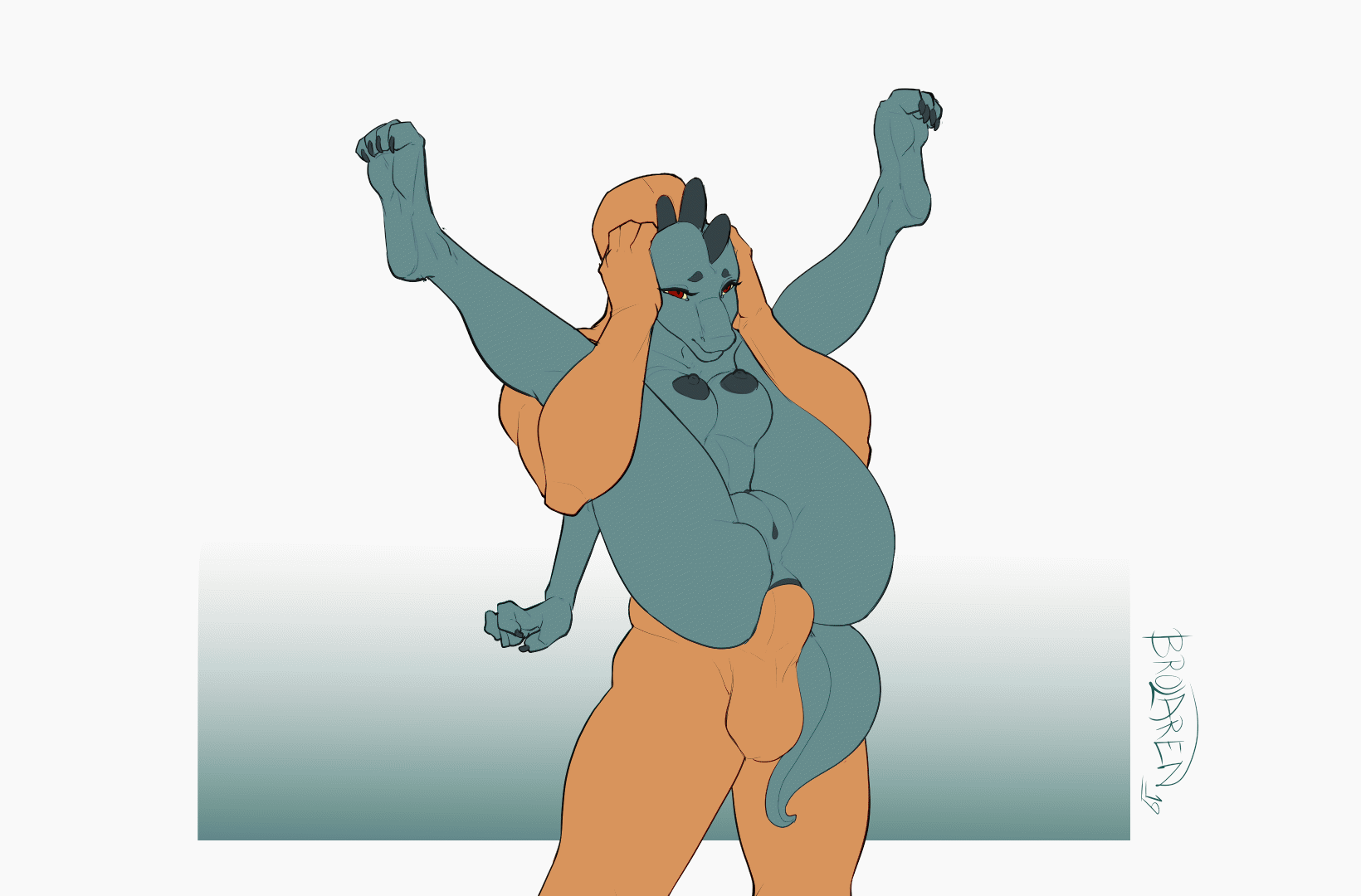 Cute Scalie Gets Piped With