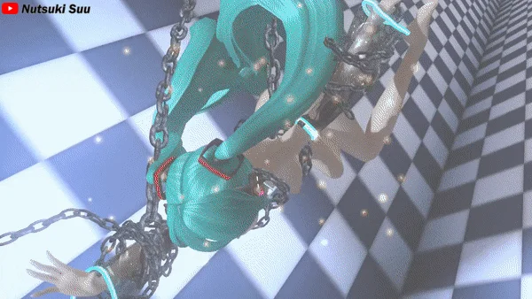 Nude Hatsune Miku Chains Black