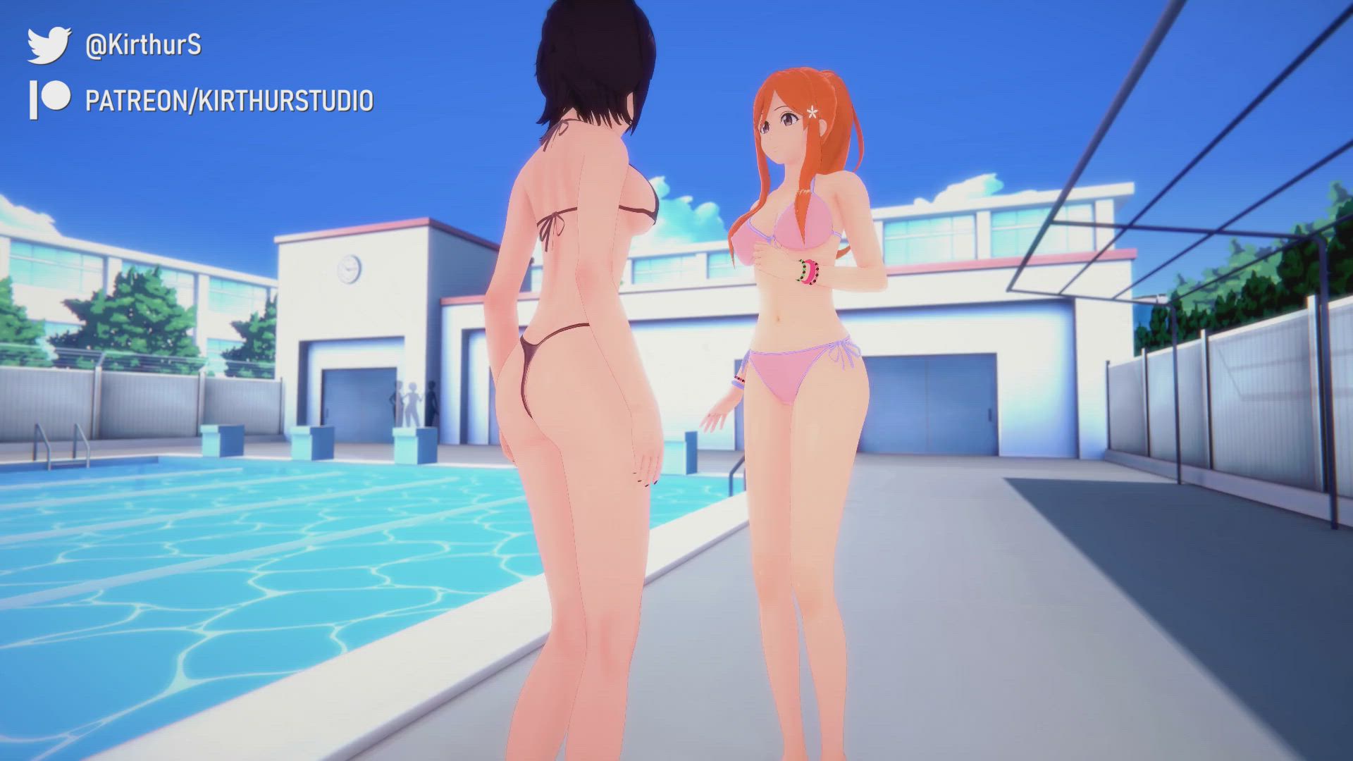 3D Animation Anime Bikini