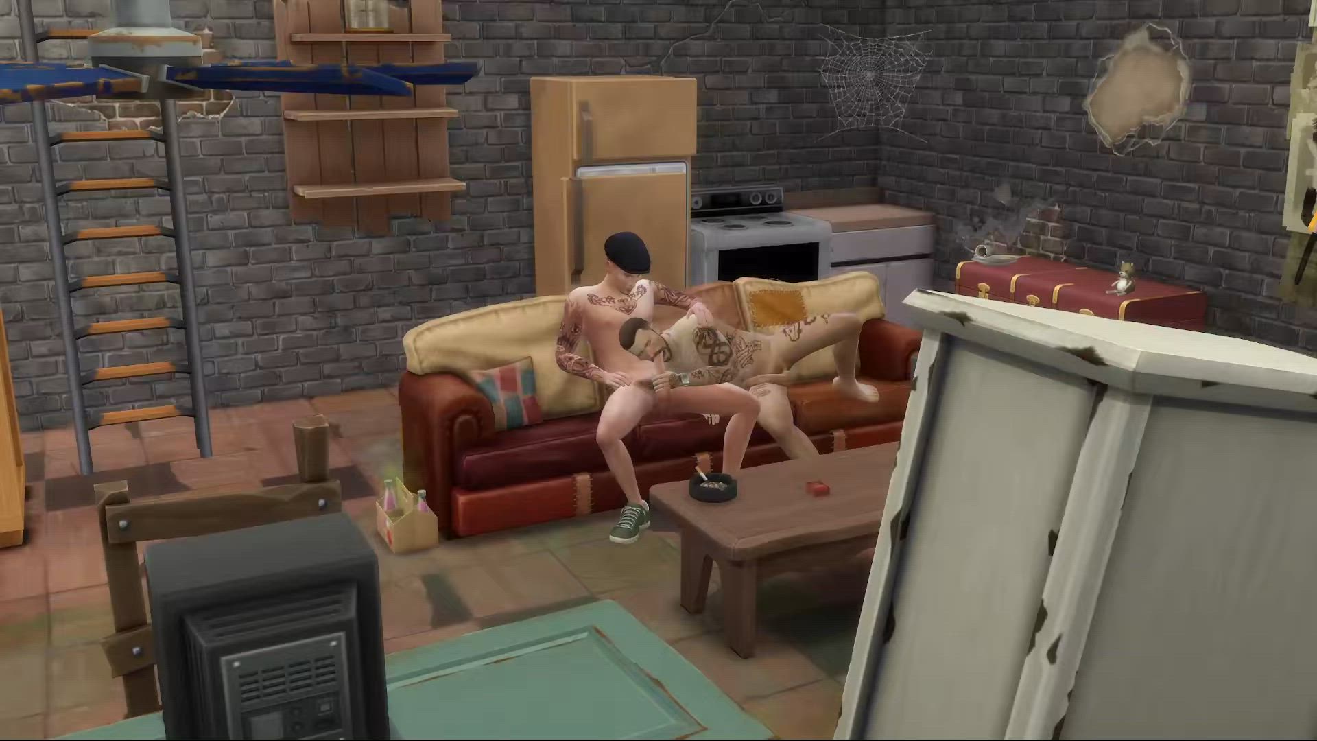 3D Adult Game Animation Gay