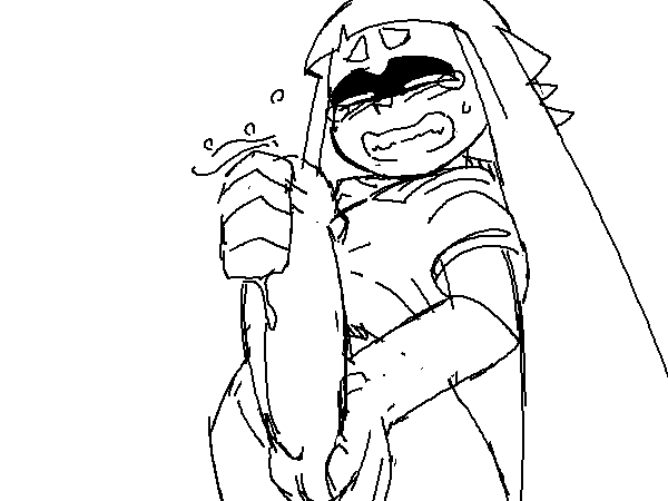 Inkling Futa Character Jerks Off