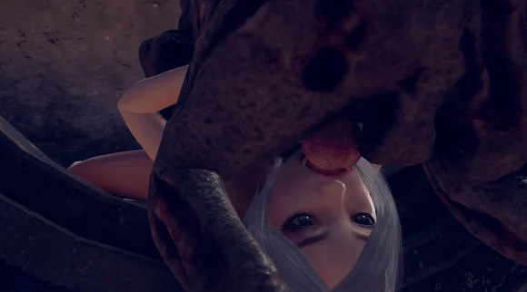 Zombie Monster Cums Into Slut