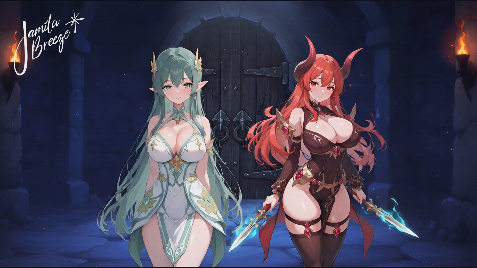 Anime Blowjob Double Blowjob Fantasy