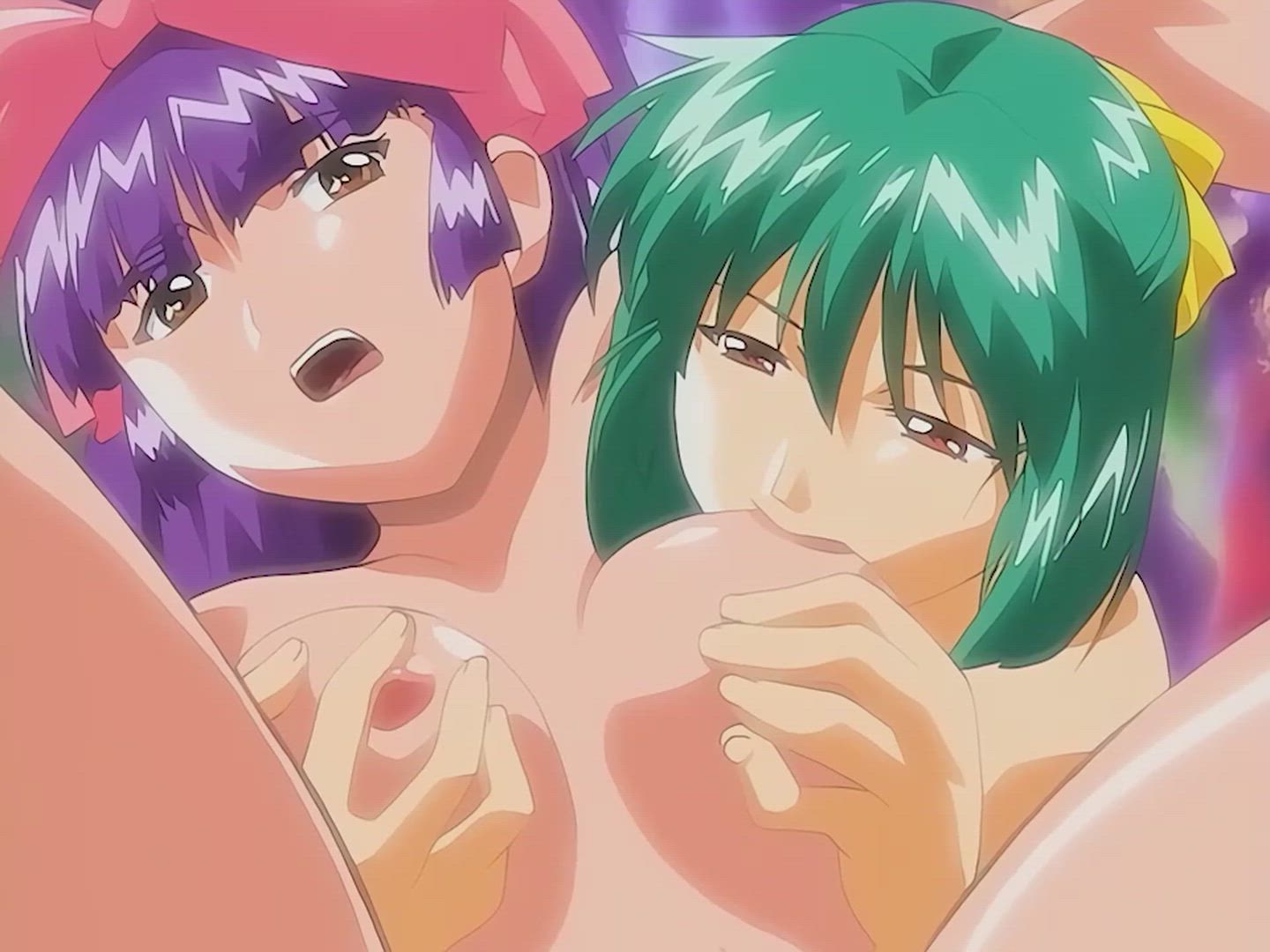 Anime Big Tits Clit Rubbing Cum