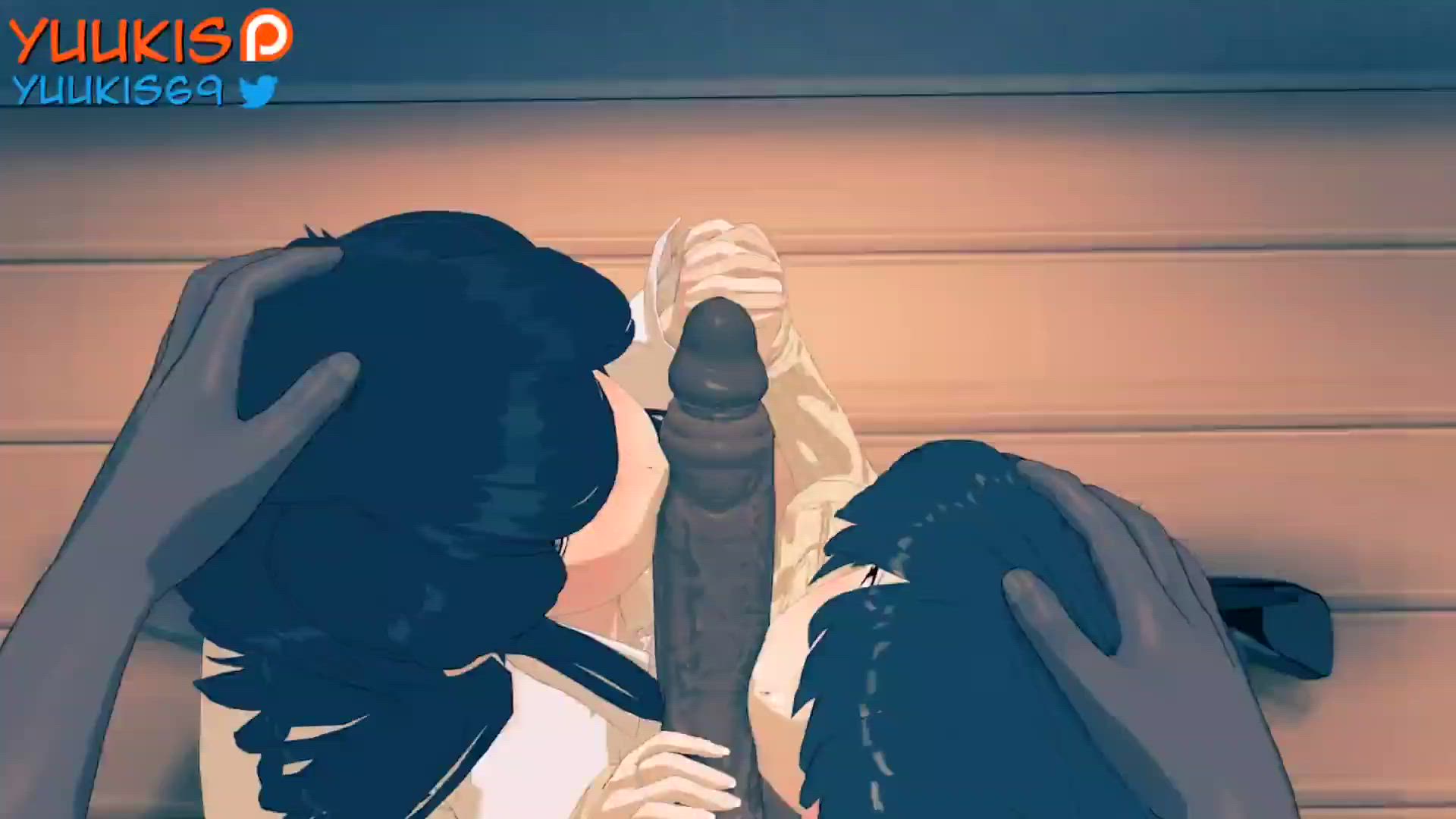 BBC BBC slut Blowjob Double Blowjob