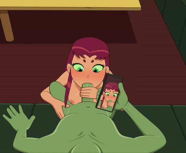 Starfire Blows Beastboy
