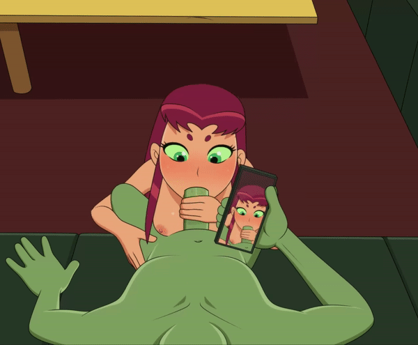 Starfire Blows Beastboy