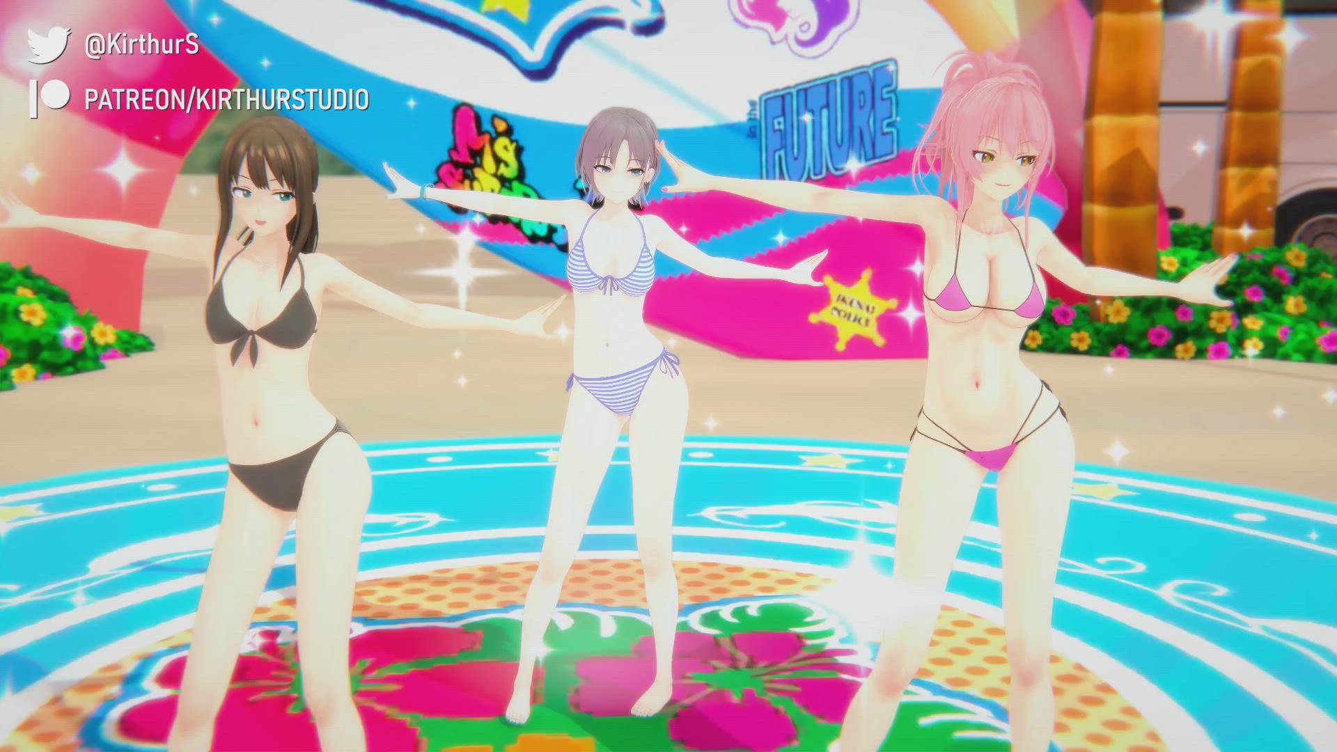 3D Animation Anime Beach