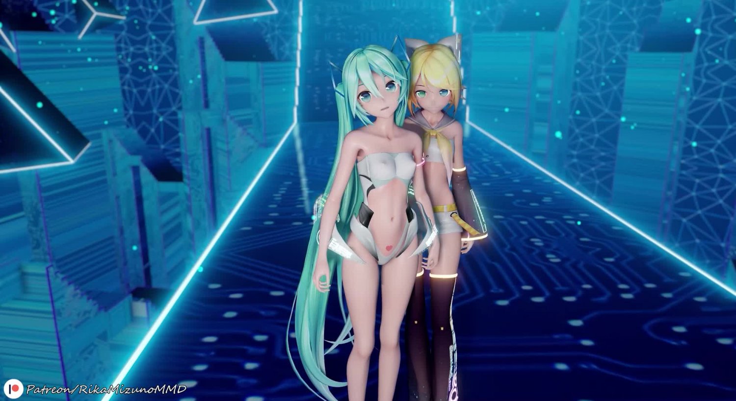 Crimson Sex - Hatsune Miku & Kagamine Rin 3D HMV PMV | MMD R-18 R18 R - 18 | Ecchi 3D Hentai Anime