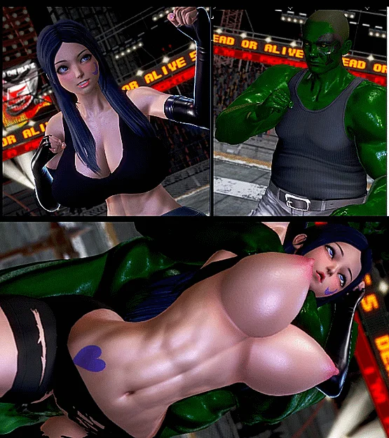 Female Fighter Vs Monster #1