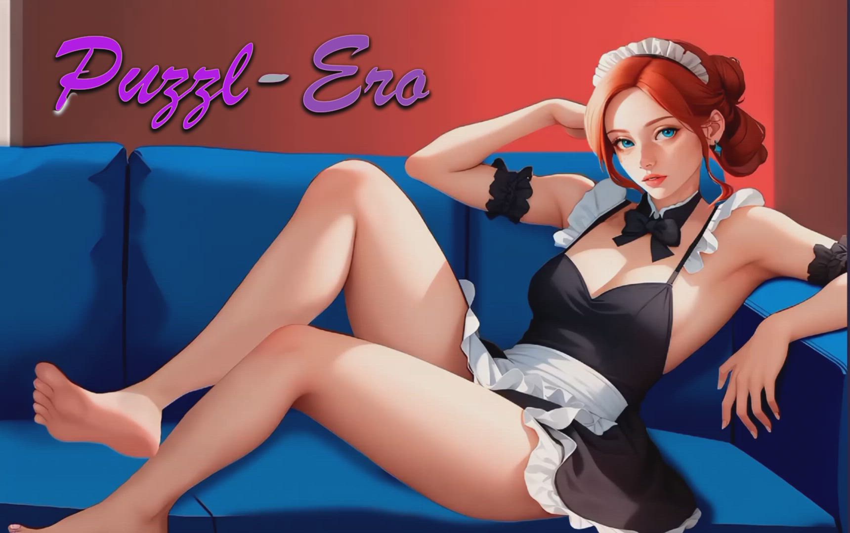 Adult Game Animation Maid Redhead